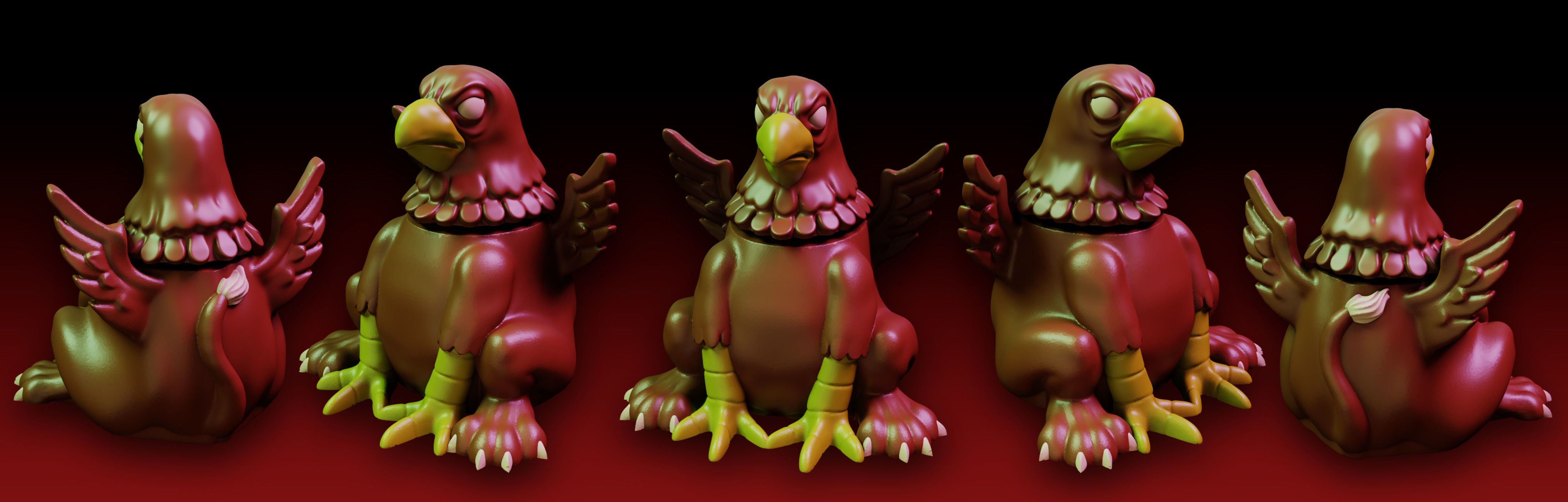 Griffon Fidget 3D print model_5