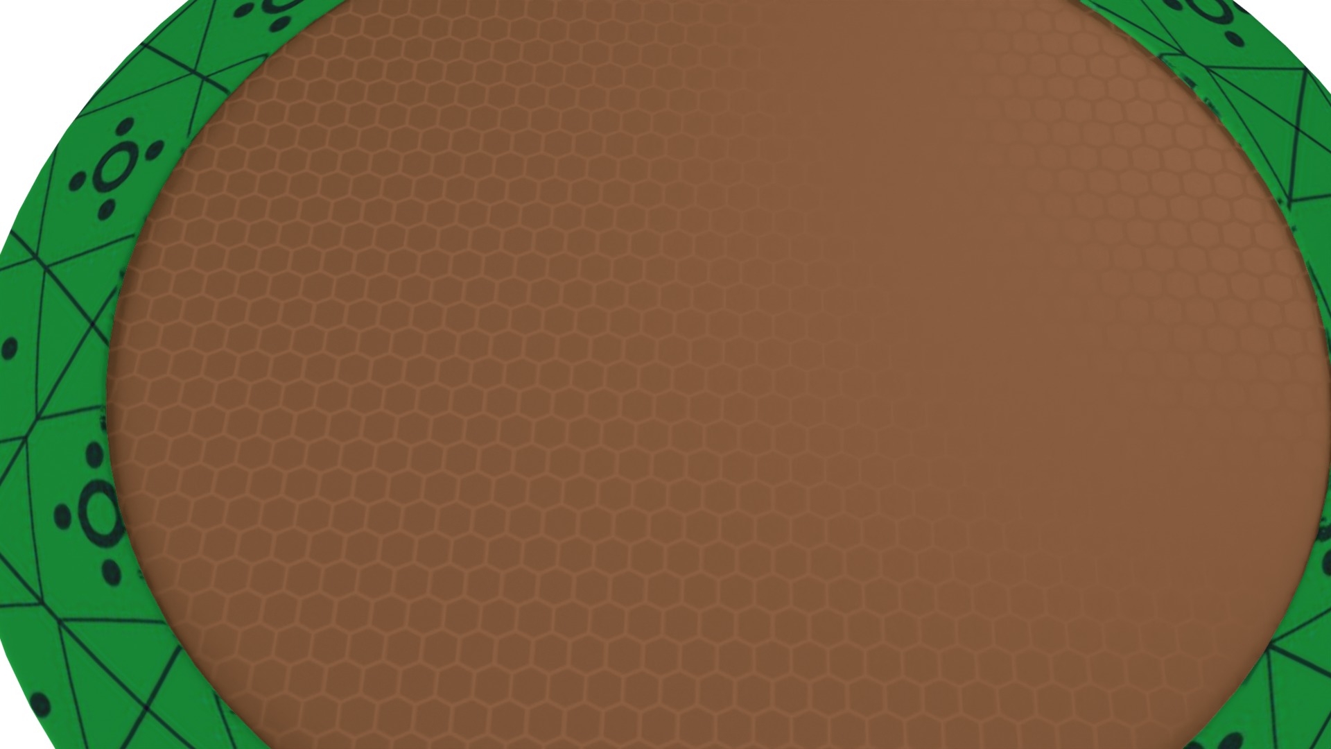 Trampoline Low-poly 3D model_6