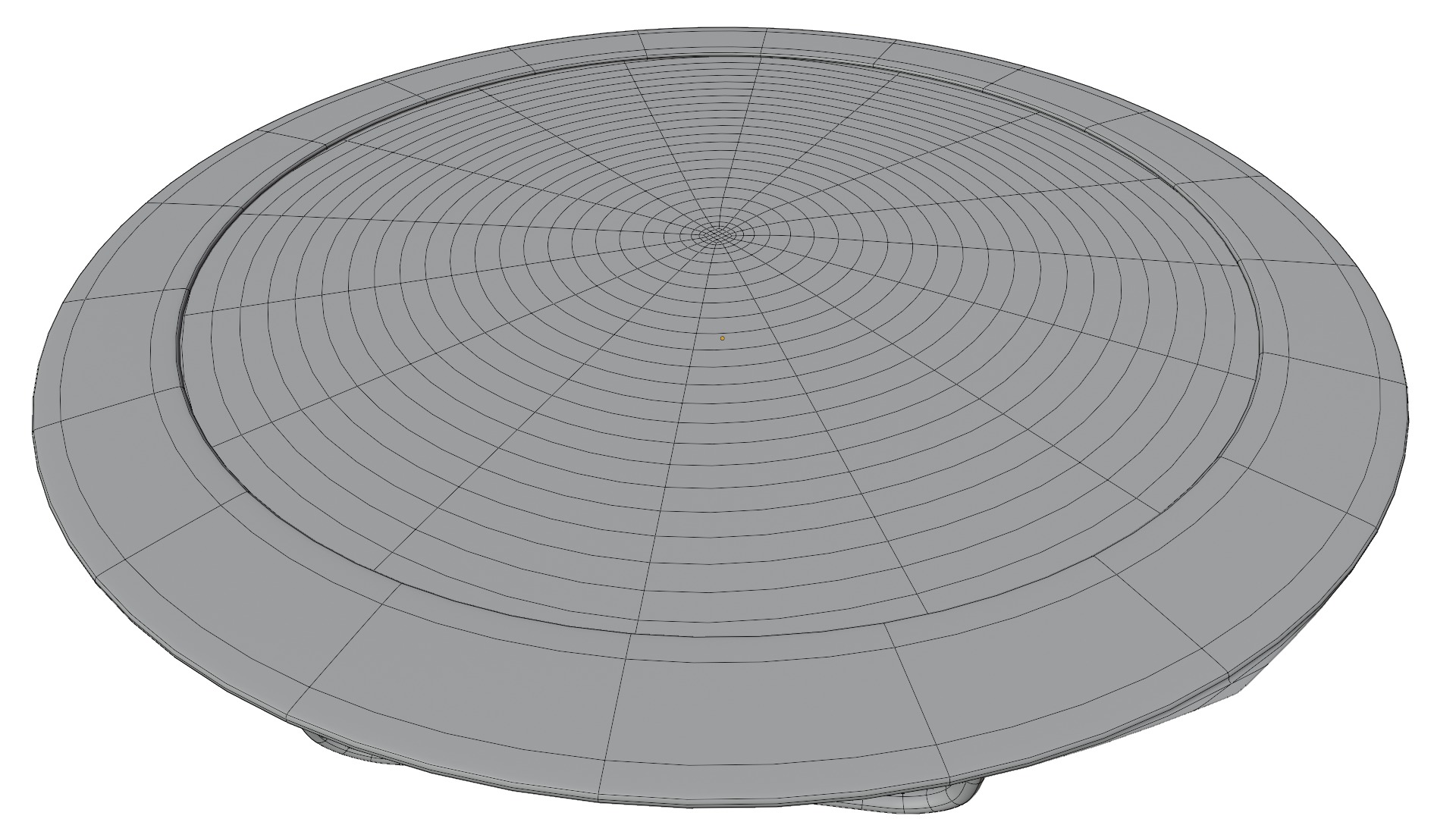 Trampoline Low-poly 3D model_10