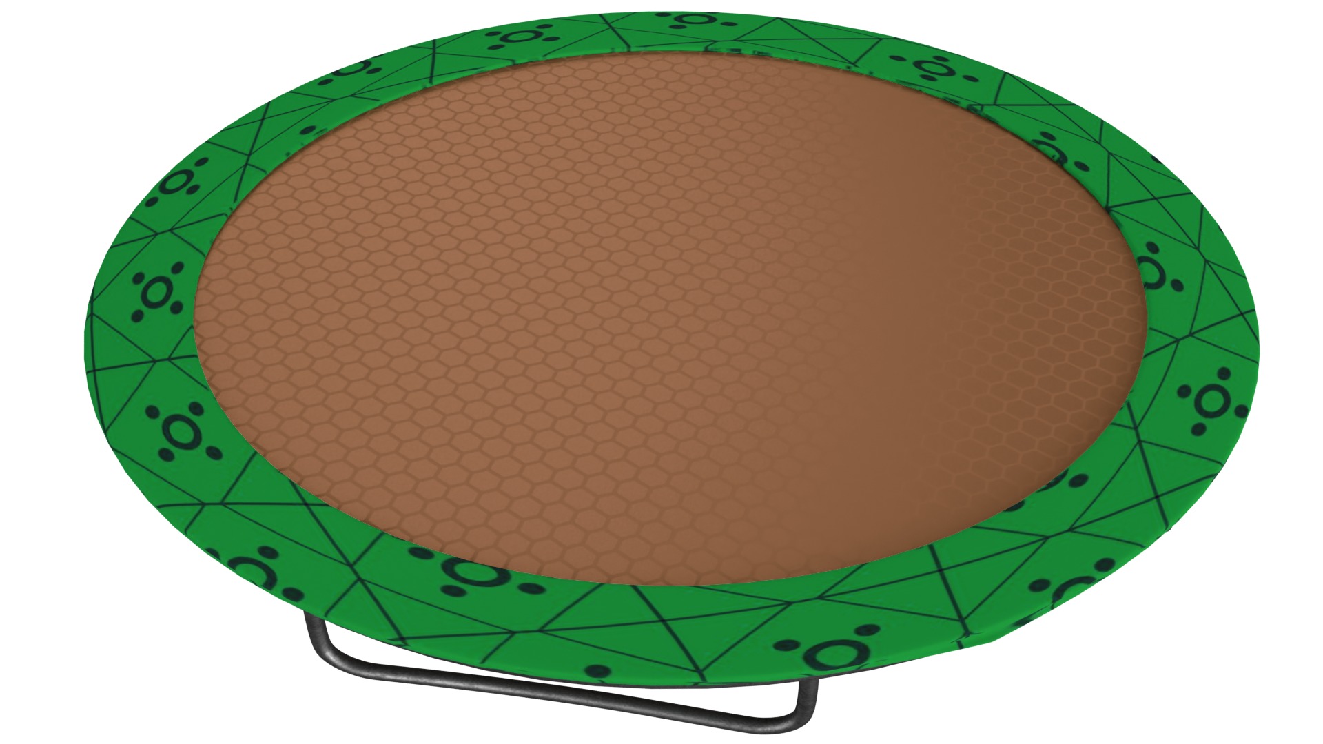Trampoline Low-poly 3D model_3