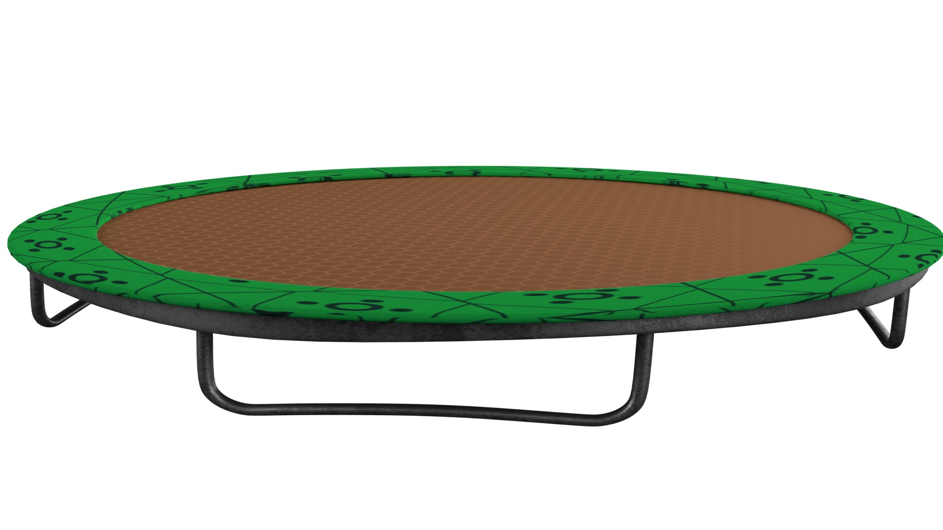 Trampoline Low-poly 3D model_1