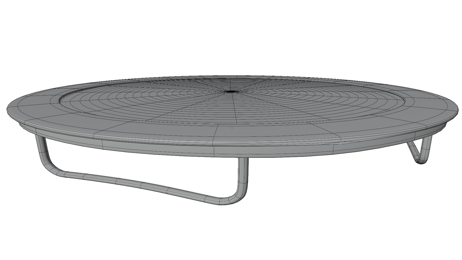 Trampoline Low-poly 3D model_8