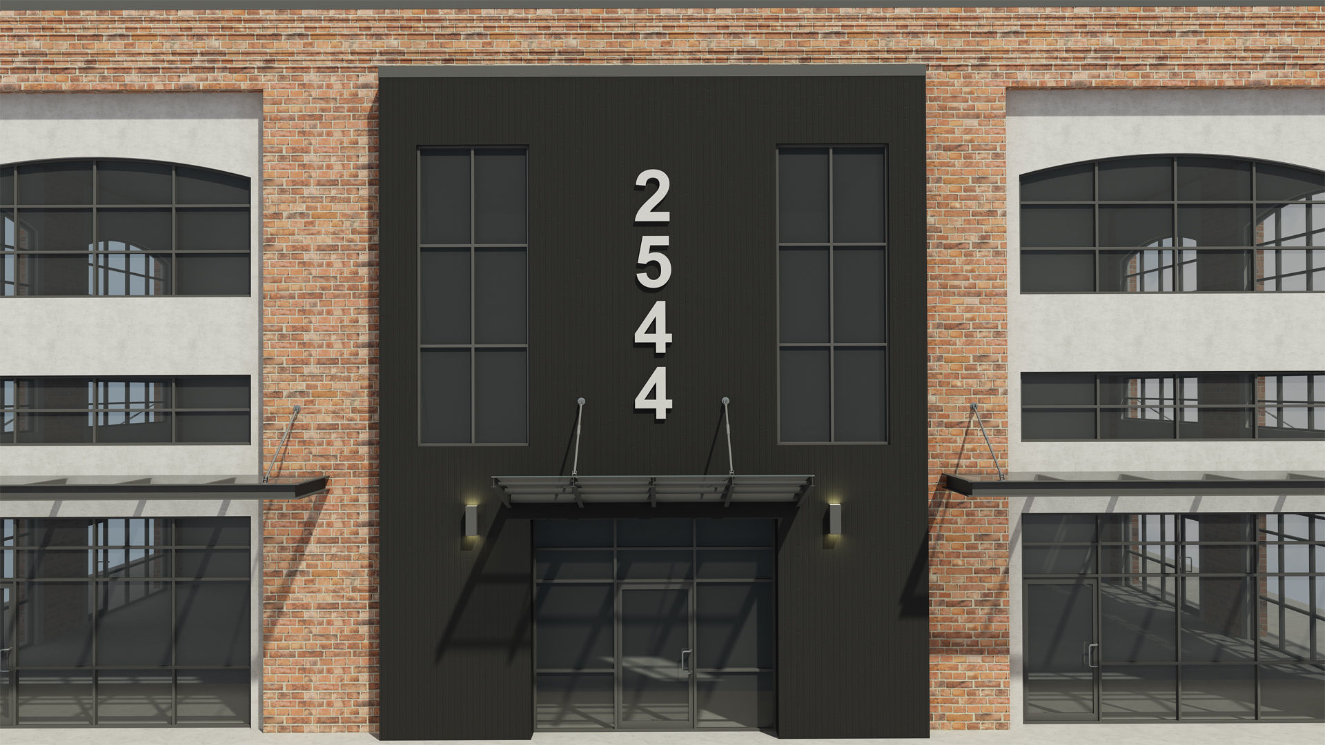 Retail Store Building 3D model_5