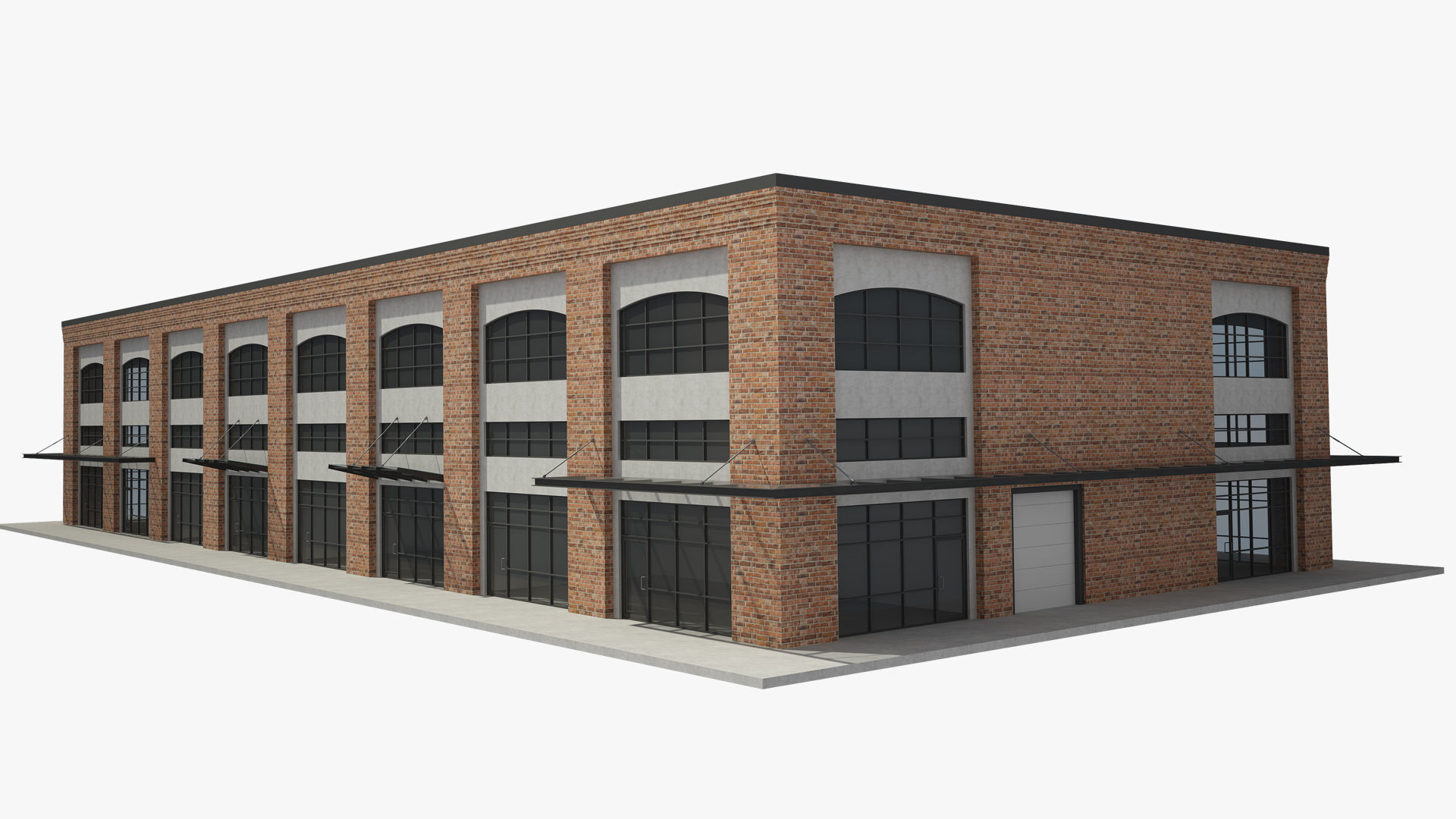 Retail Store Building 3D model_3