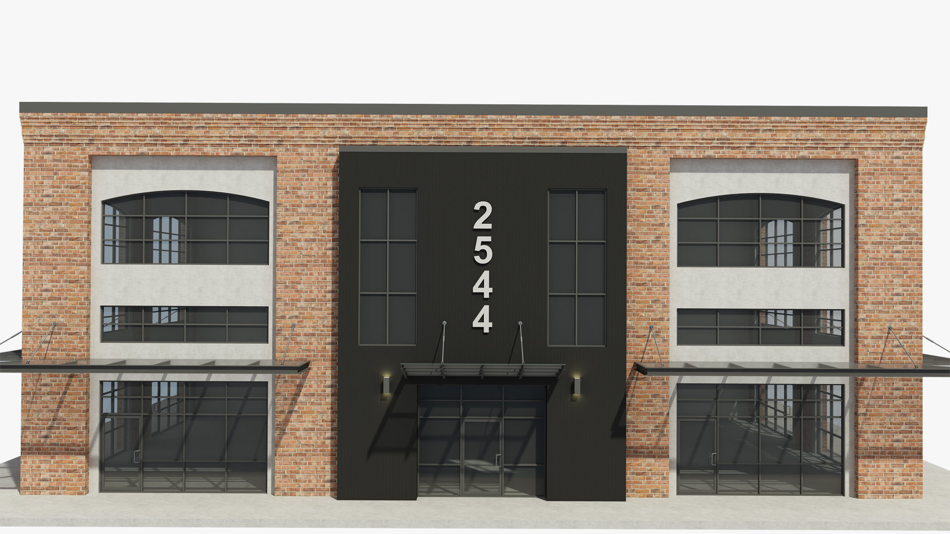 Retail Store Building 3D model_4