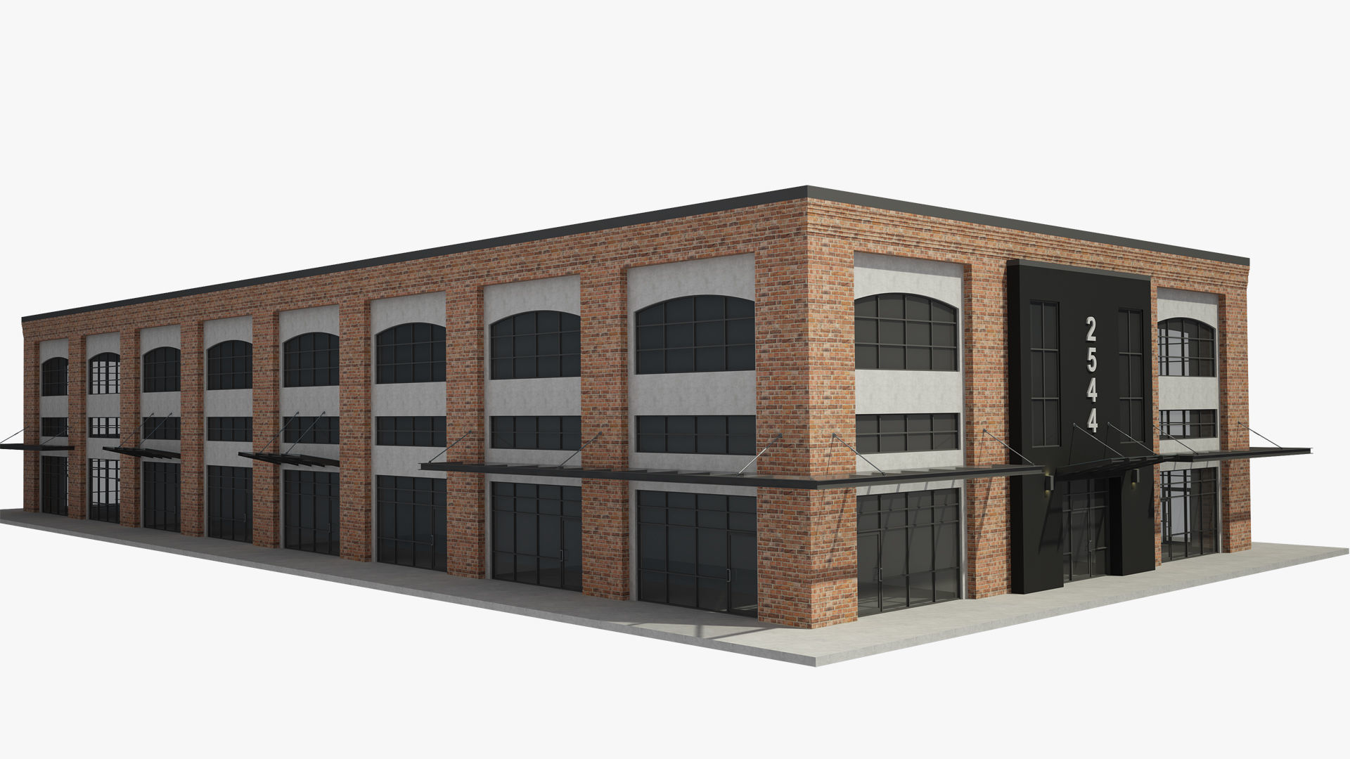 Retail Store Building 3D model_6
