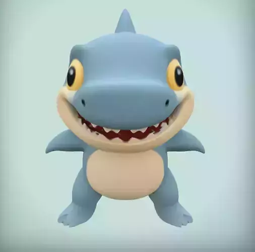 Cute Cartoon Shark