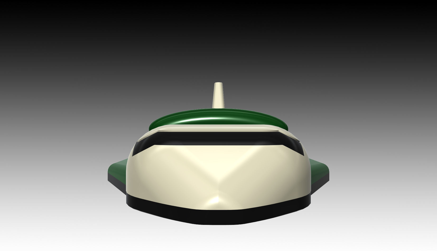 Lunch Plate Space Shuttle 3D print model_2