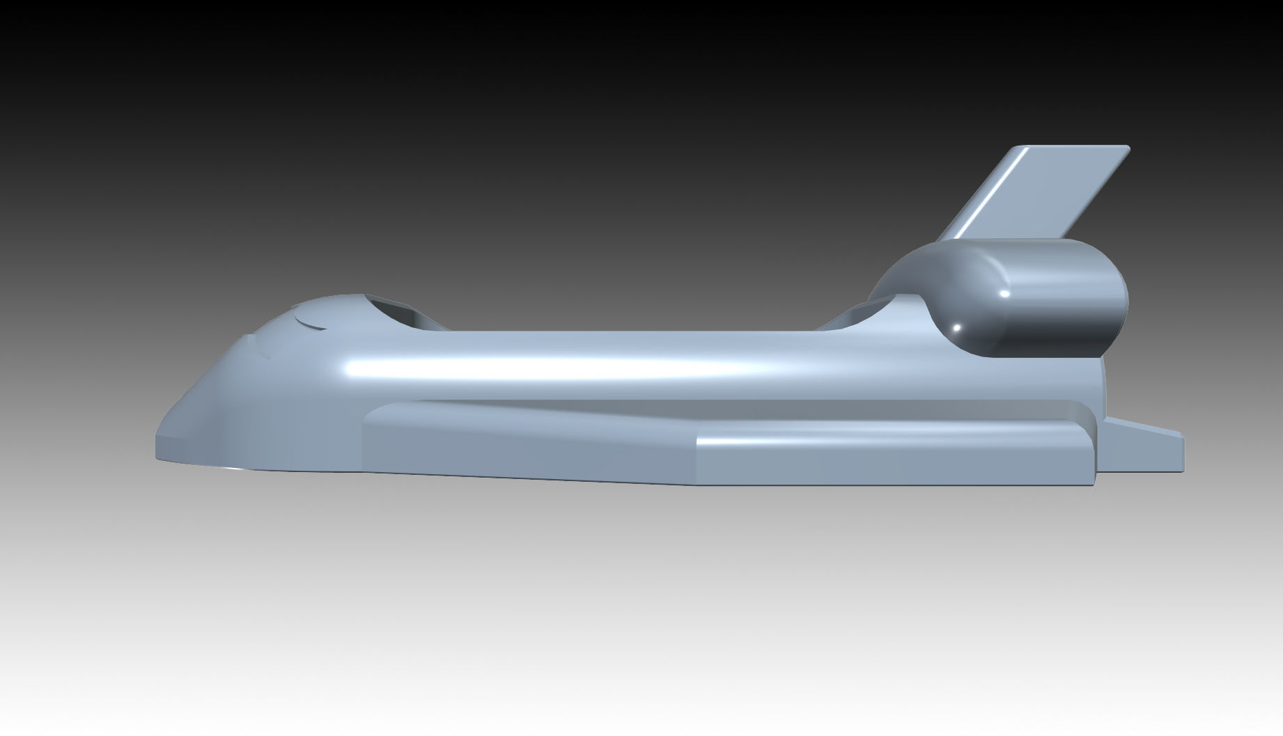 Lunch Plate Space Shuttle 3D print model_10