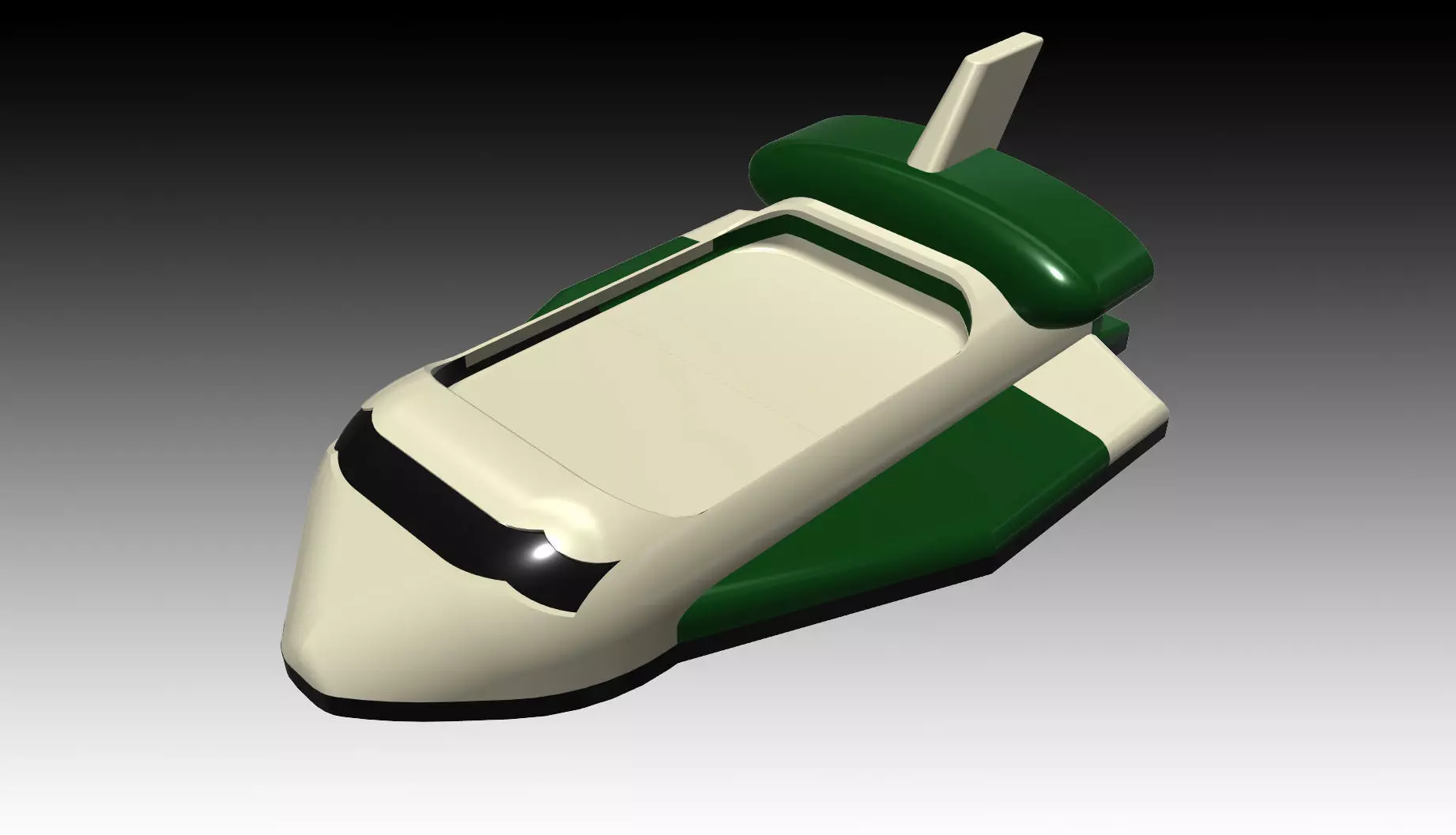 Lunch Plate Space Shuttle 3D print model_0