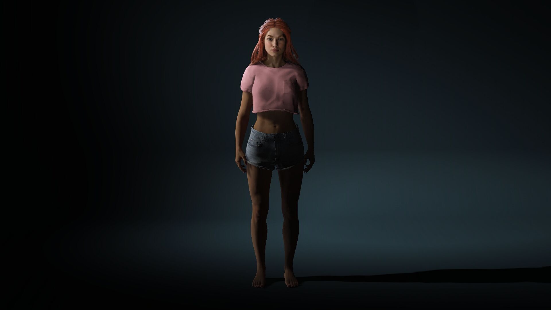 Realistic Female 3D Model 3D model_2