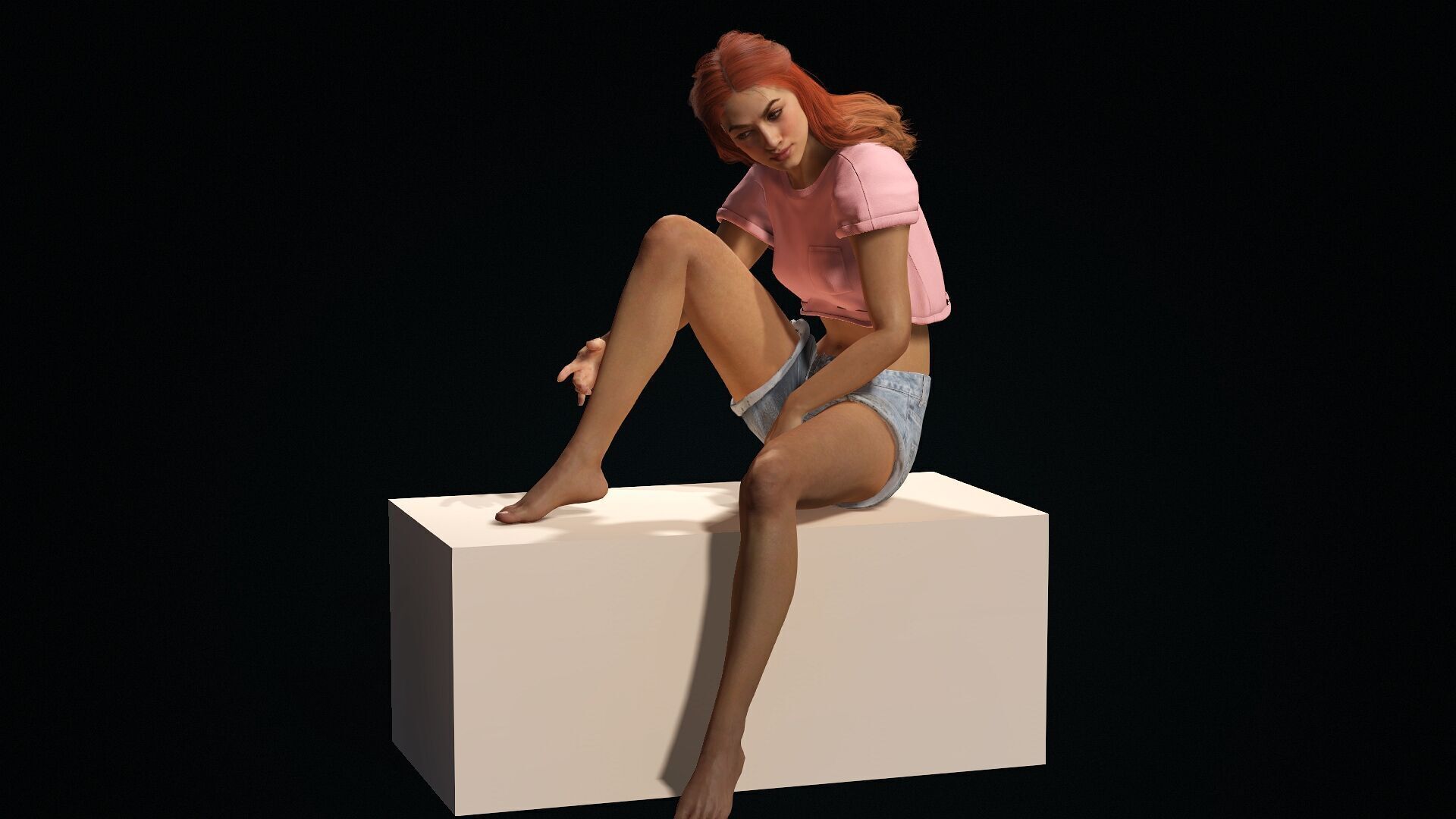 Realistic Female 3D Model 3D model_14