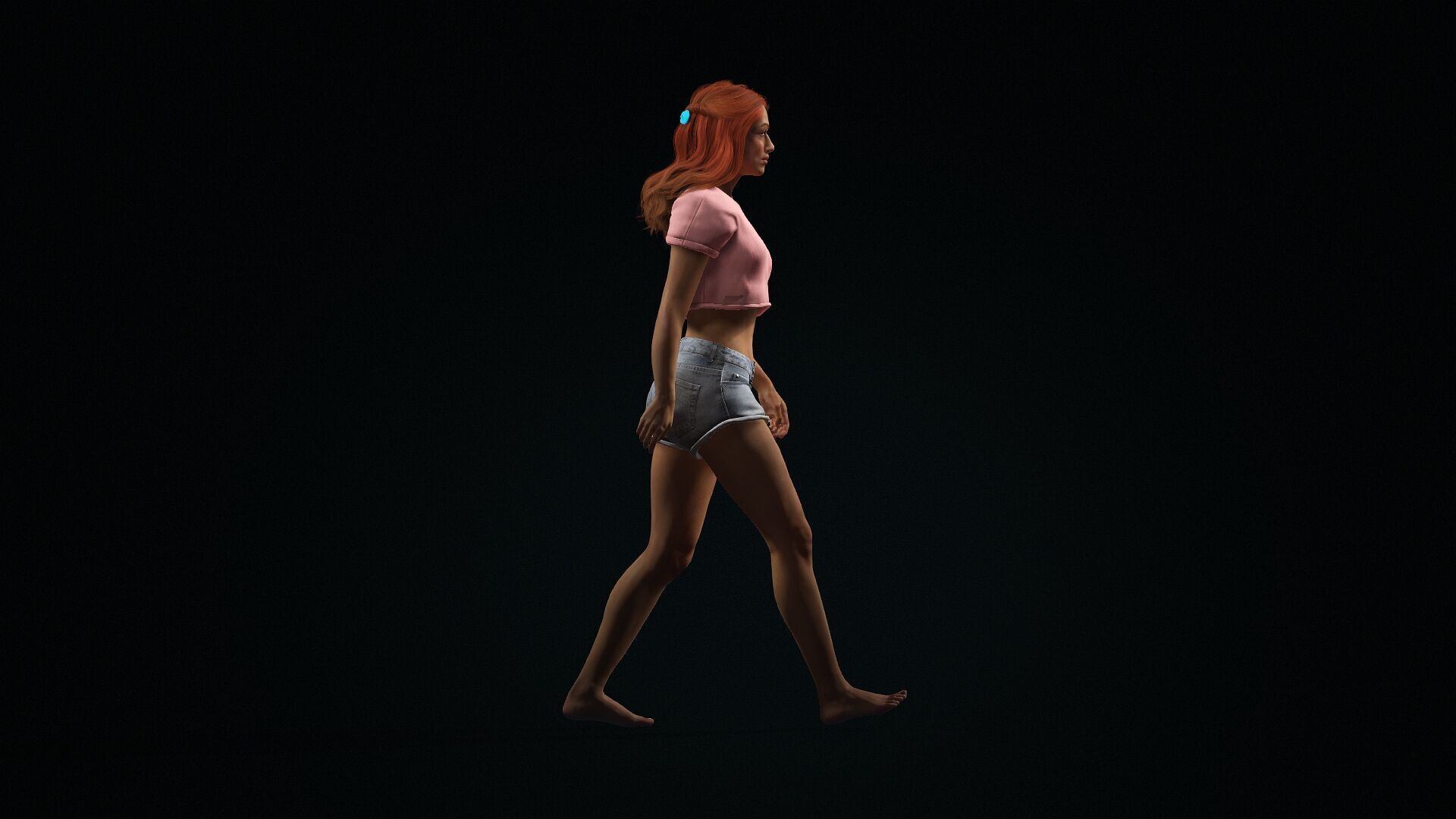 Realistic Female 3D Model 3D model_6