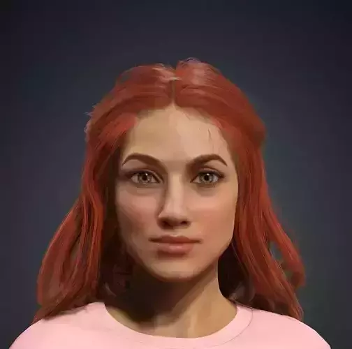 Realistic Female 3D Model 