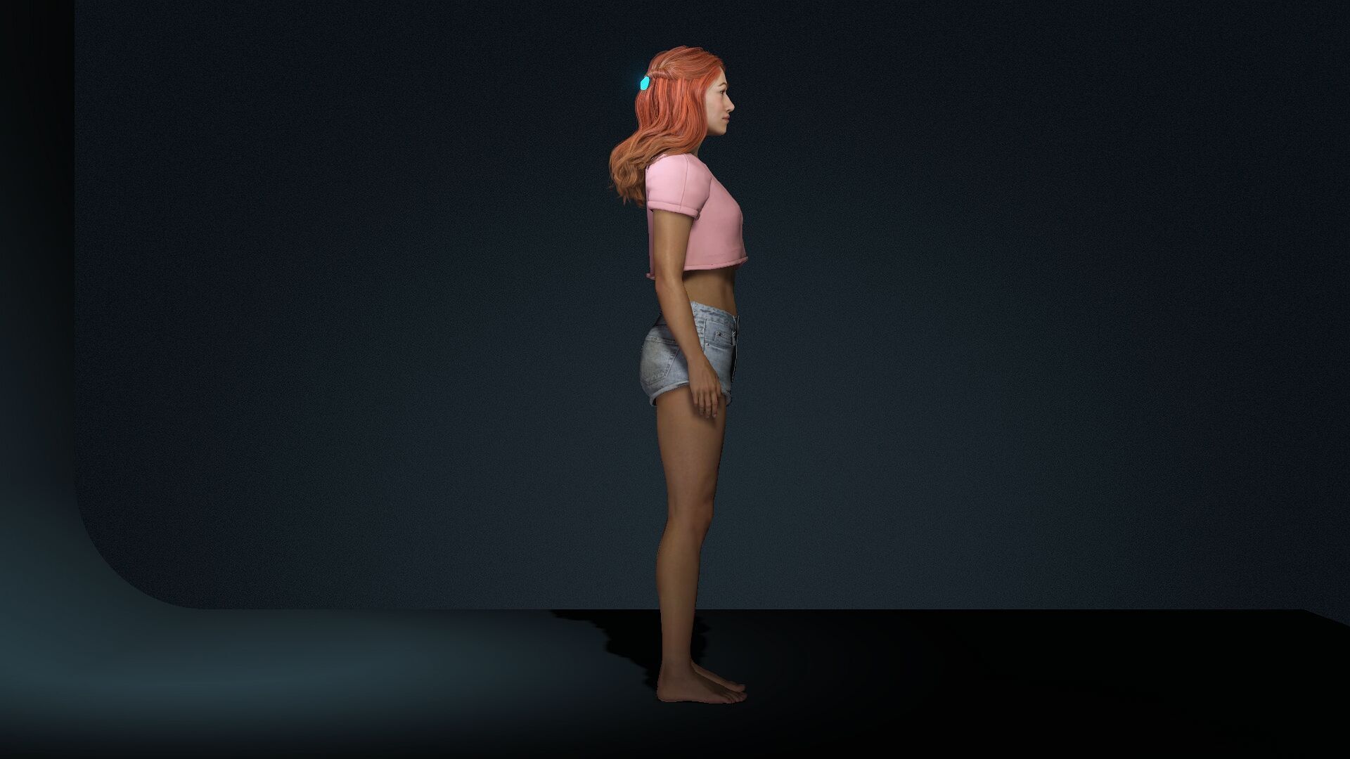 Realistic Female 3D Model 3D model_7