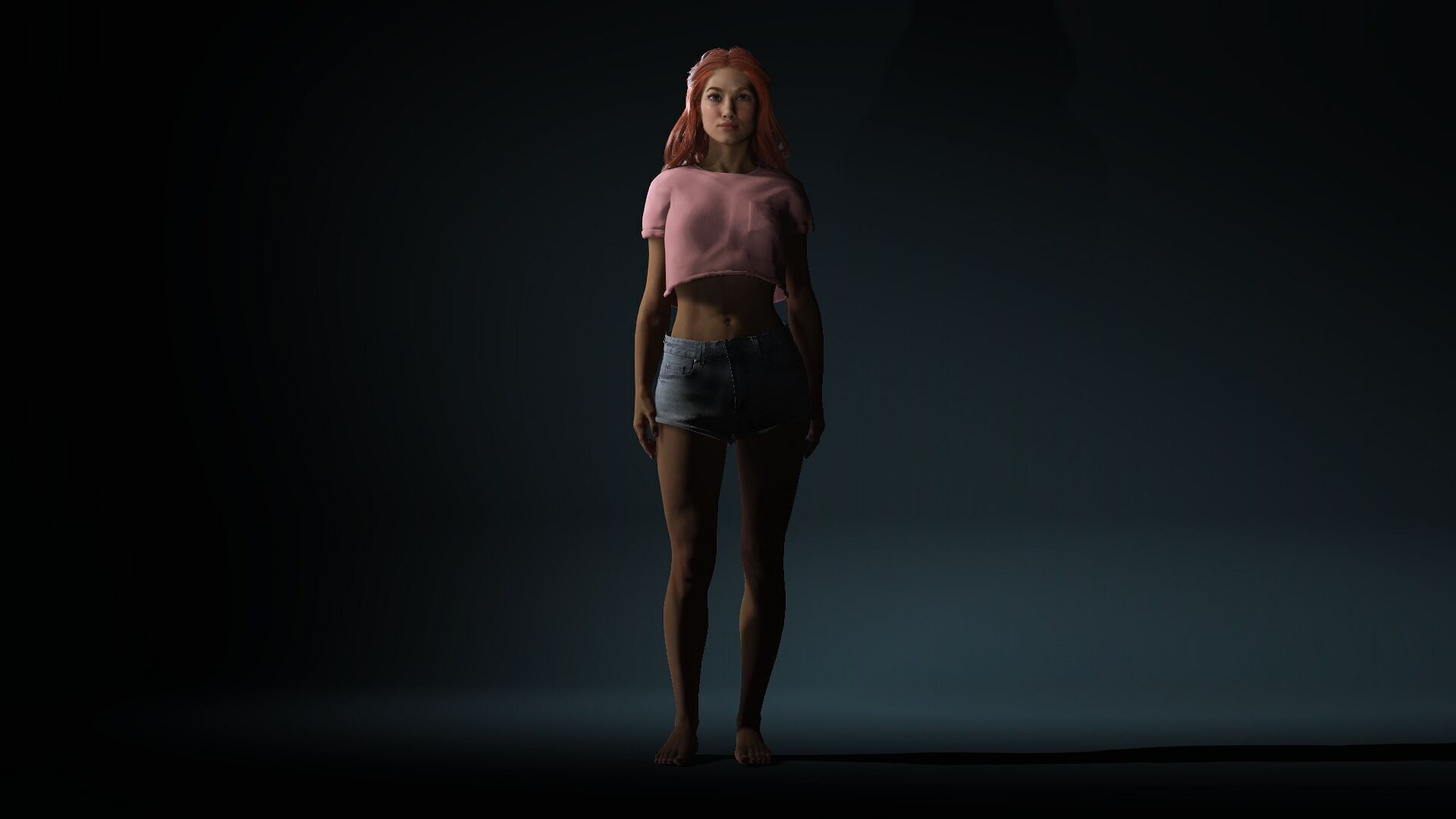 Realistic Female 3D Model 3D model_9