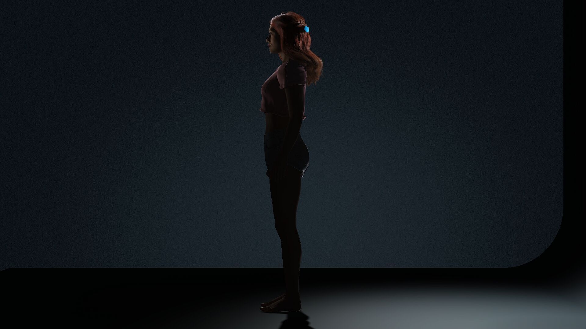 Realistic Female 3D Model 3D model_12