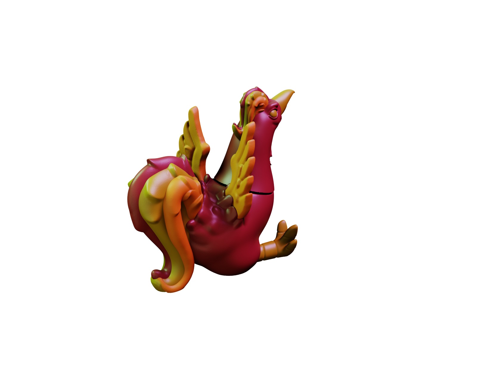 Phoenix Fidget 3D print model_5