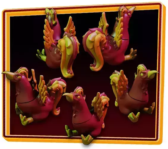 Phoenix Fidget 3D print model