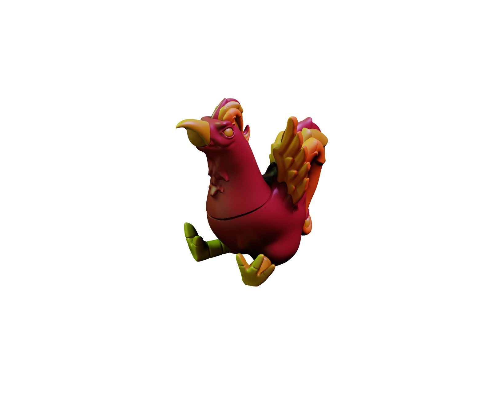 Phoenix Fidget 3D print model_2