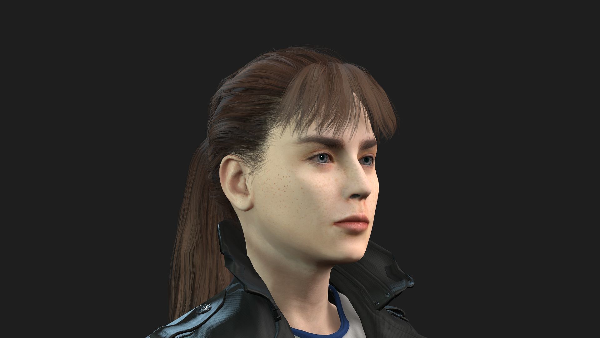 Beautiful 3D Girl Character Model 3D model_7