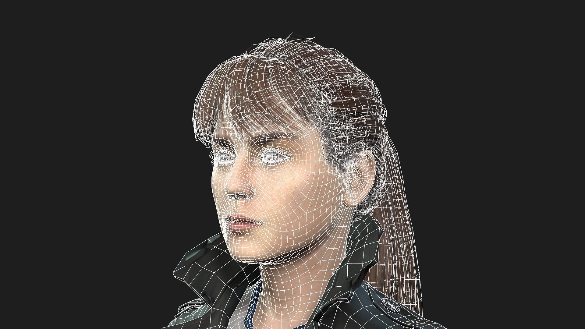 Beautiful 3D Girl Character Model 3D model_20