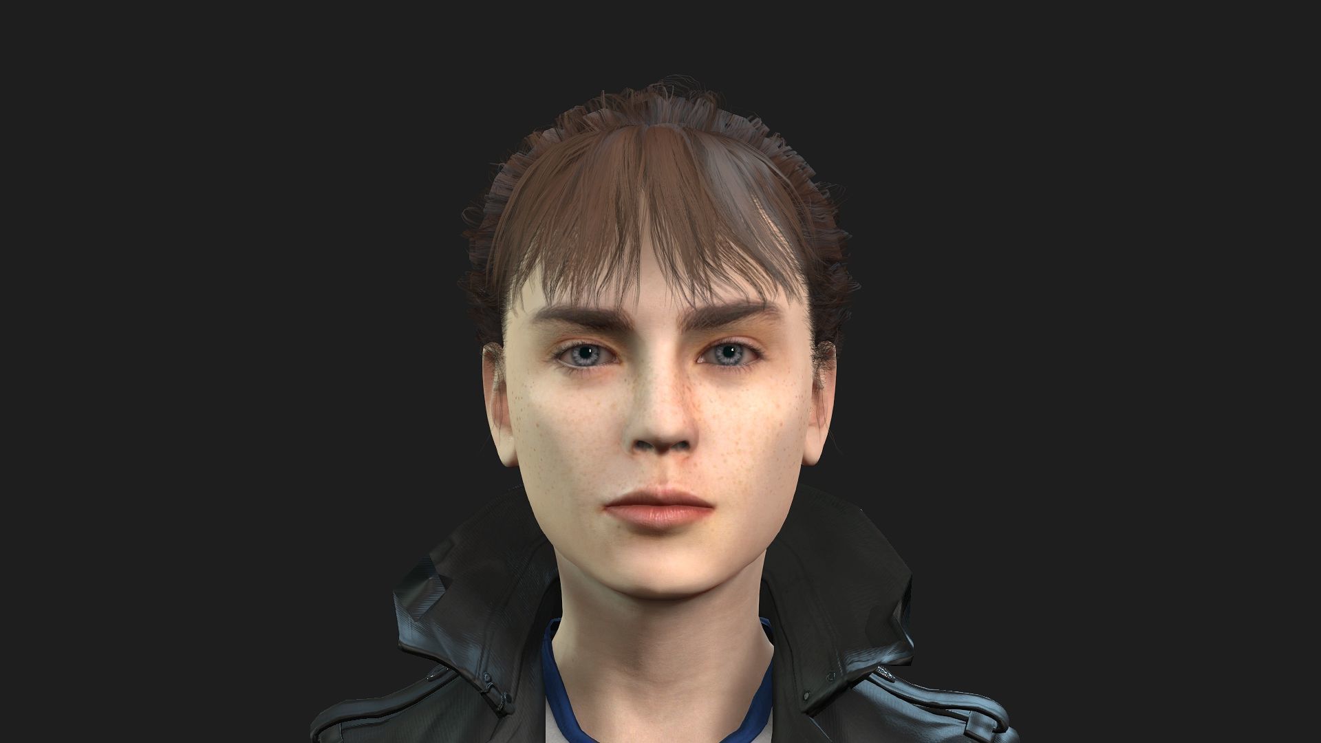 Beautiful 3D Girl Character Model 3D model_1