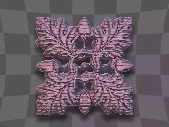 Acorn design for printing