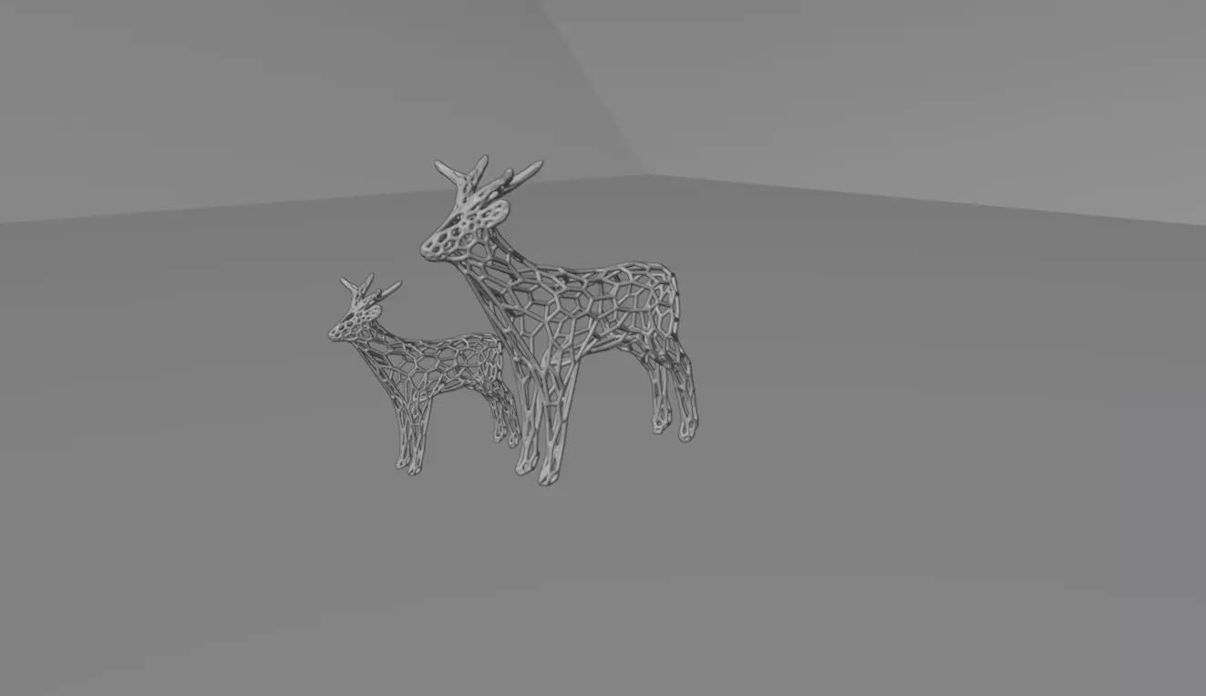 DEER 3D PRINT Free low-poly 3D model