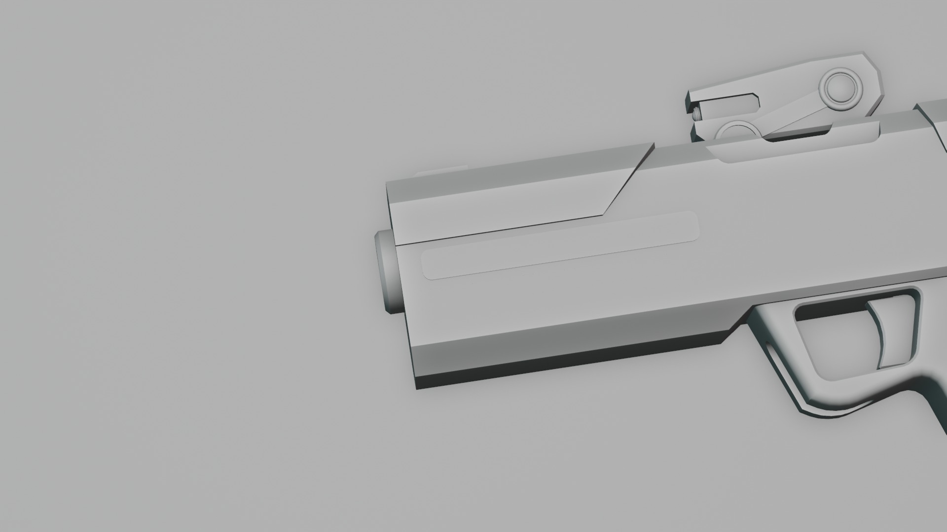 Scifi Gun or Pistol Concept for Game Low-poly 3D model_20