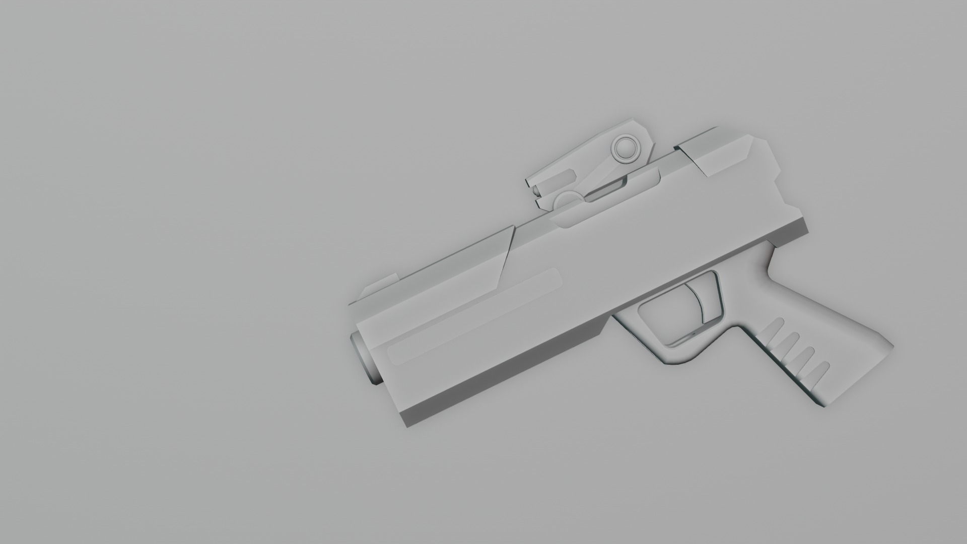 Scifi Gun or Pistol Concept for Game Low-poly 3D model_18