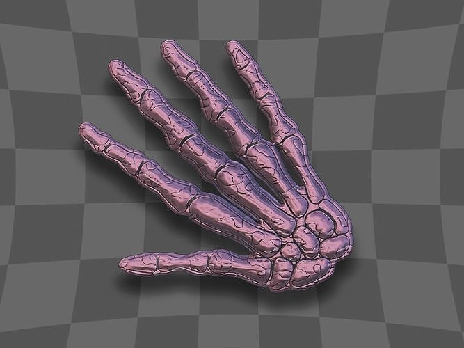 Skull hand for 3D printing 3D print model
