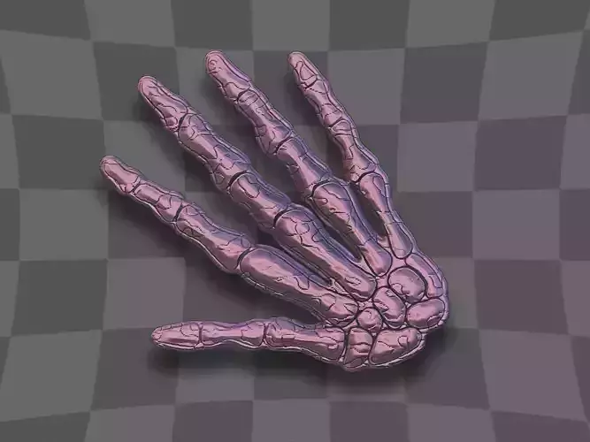 Skull hand for 3D printing