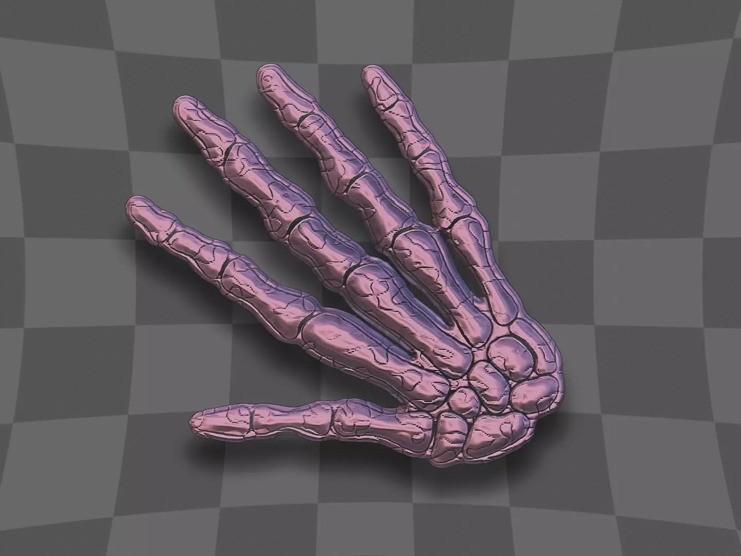 Skull hand for 3D printing 3D print model_0