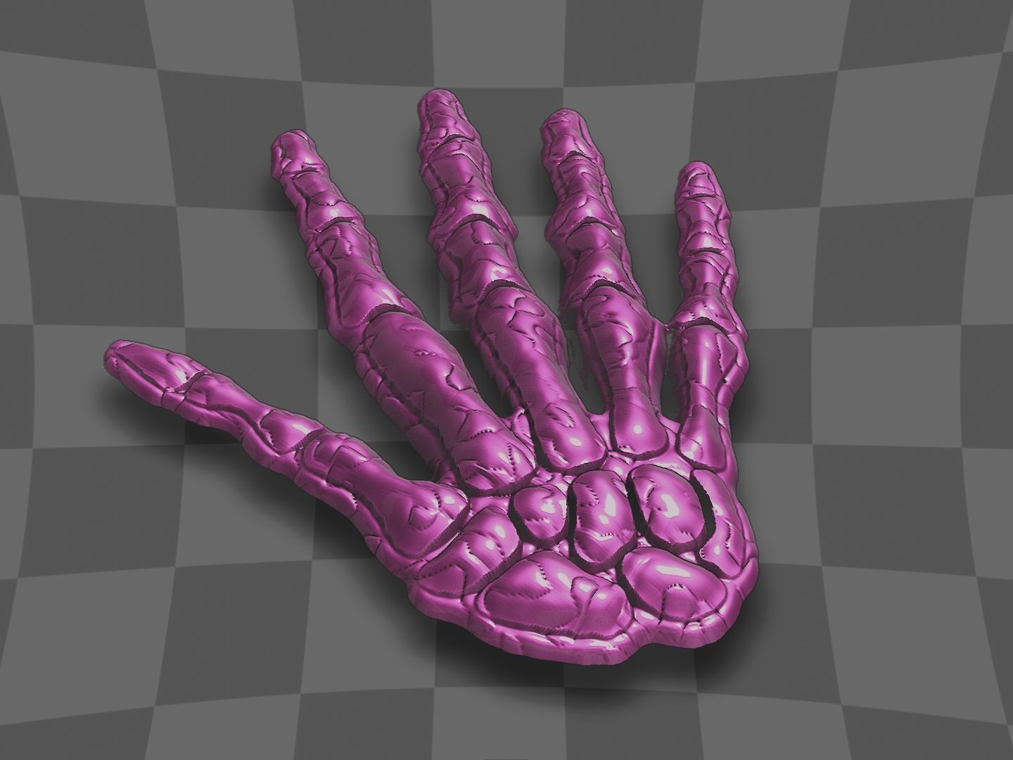Skull hand for 3D printing 3D print model_5