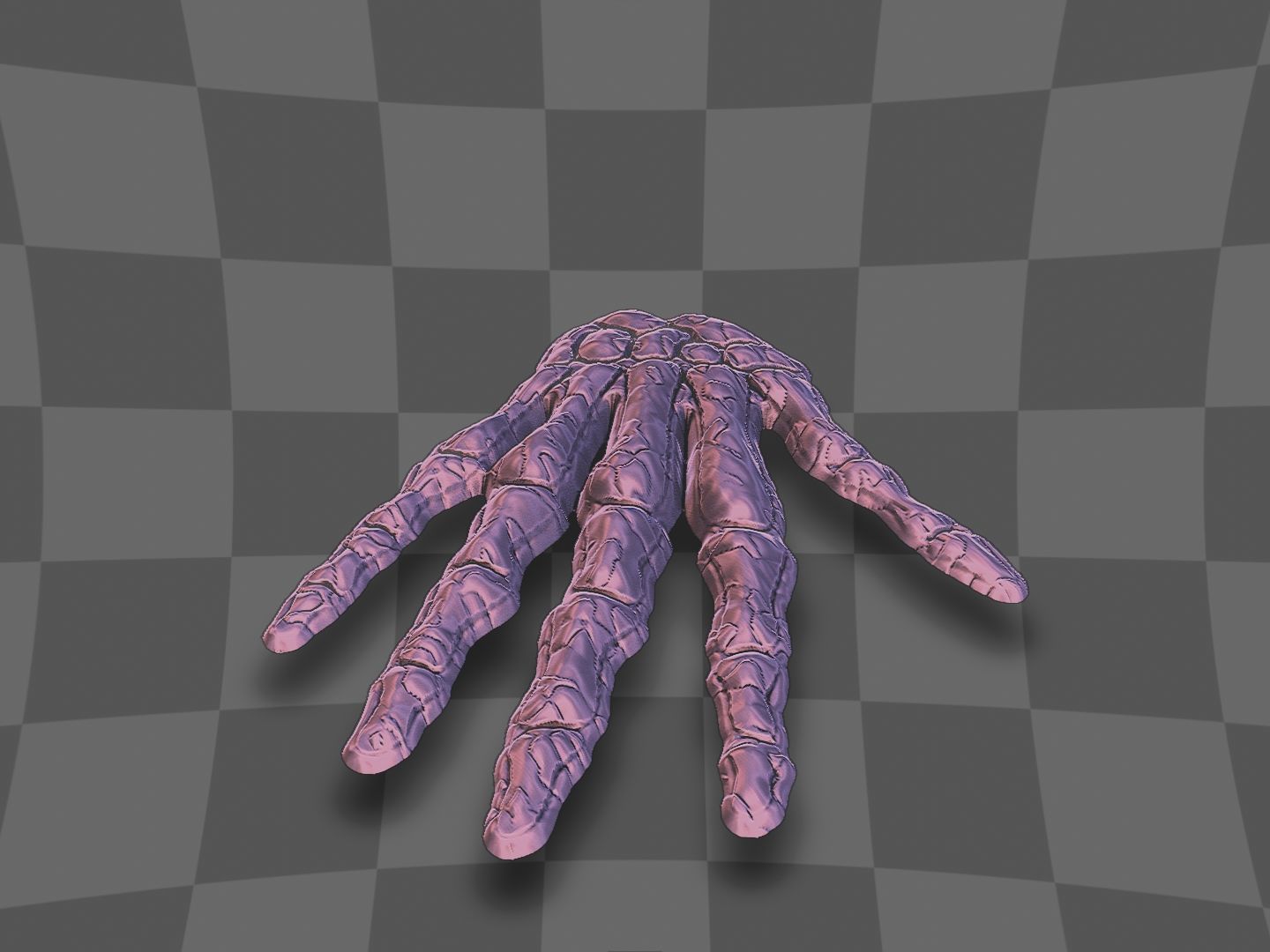 Skull hand for 3D printing 3D print model_2