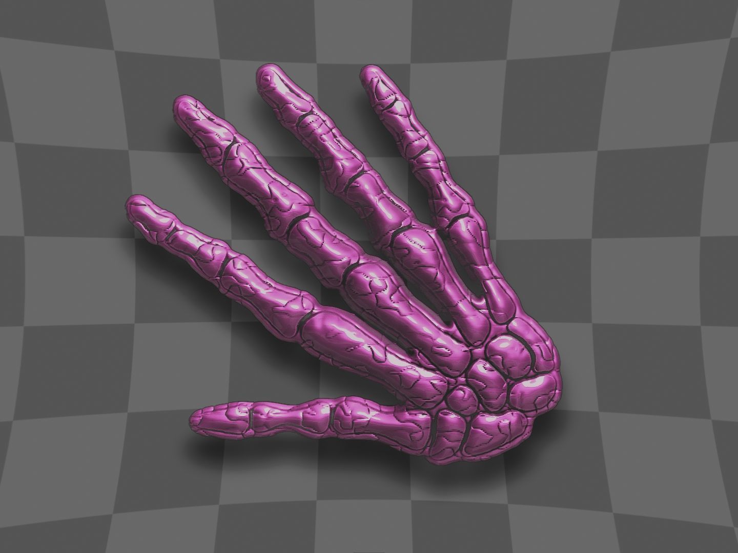 Skull hand for 3D printing 3D print model_1