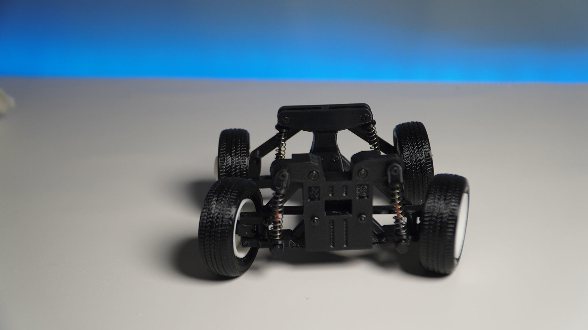 3D printed cute toy car with suspension 3D print model_3
