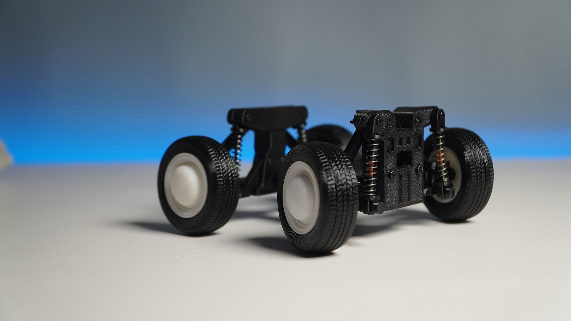 3D printed cute toy car with suspension 3D print model_2