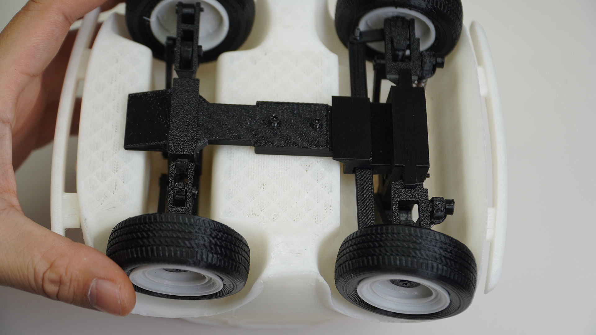 3D printed cute toy car with suspension 3D print model_5