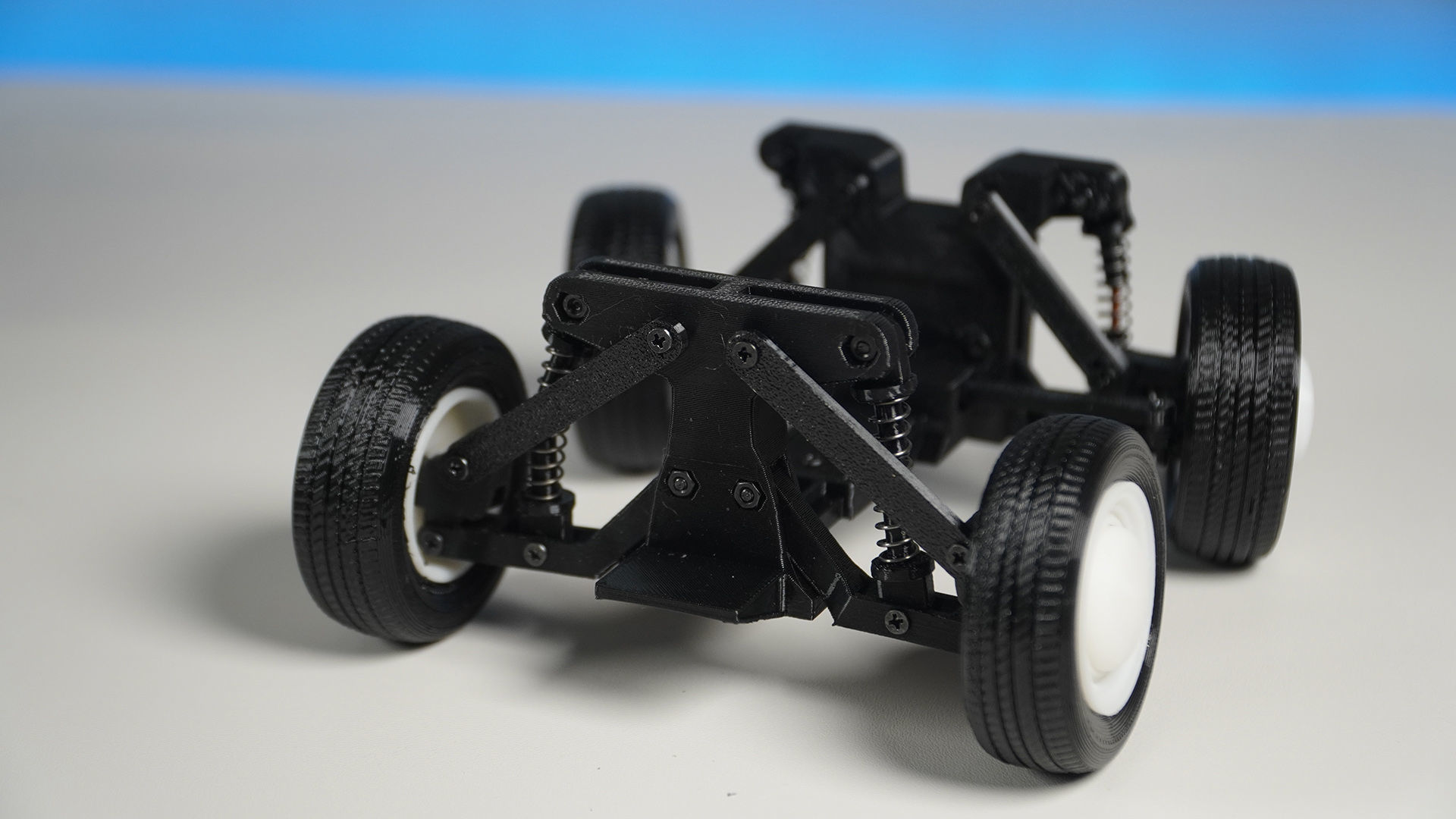 3D printed cute toy car with suspension 3D print model_4