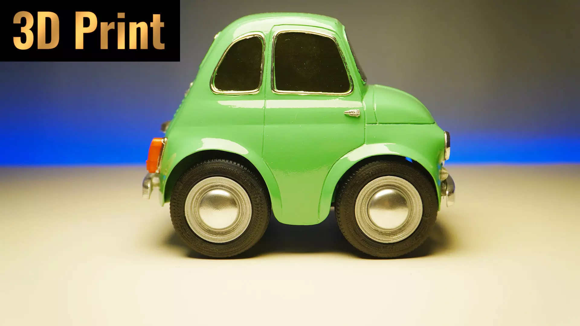 3D printed cute toy car with suspension 3D print model_0