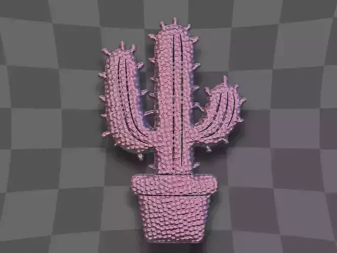 Cactus for CNC and printing 3D print model