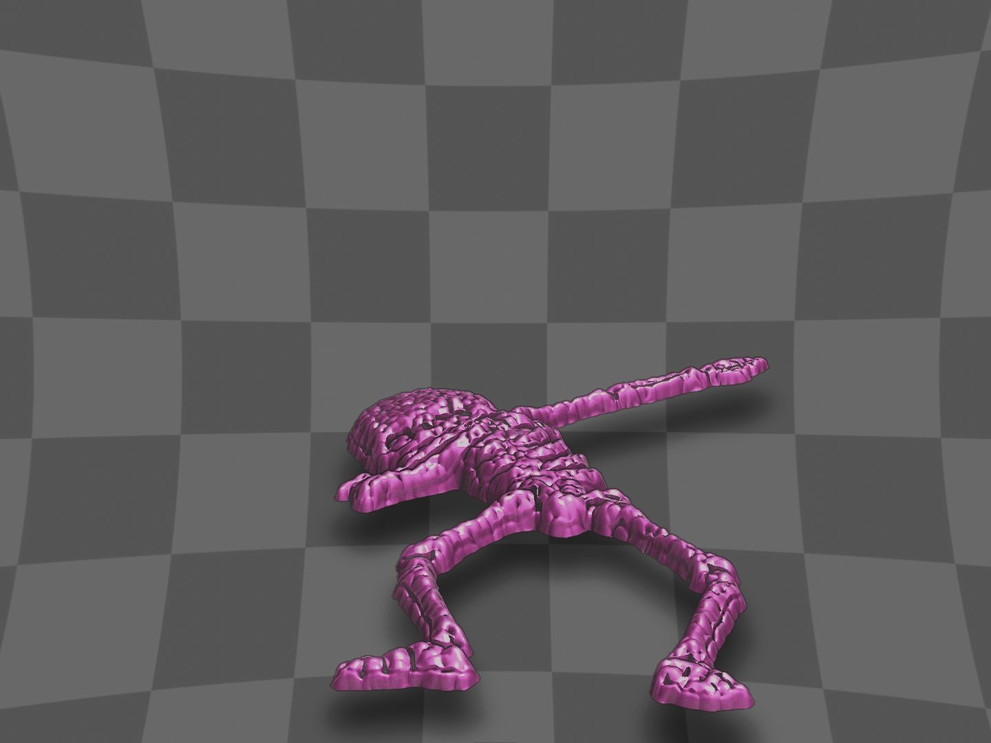 Skeleton dance for CNC and 3D printing 3D print model_3