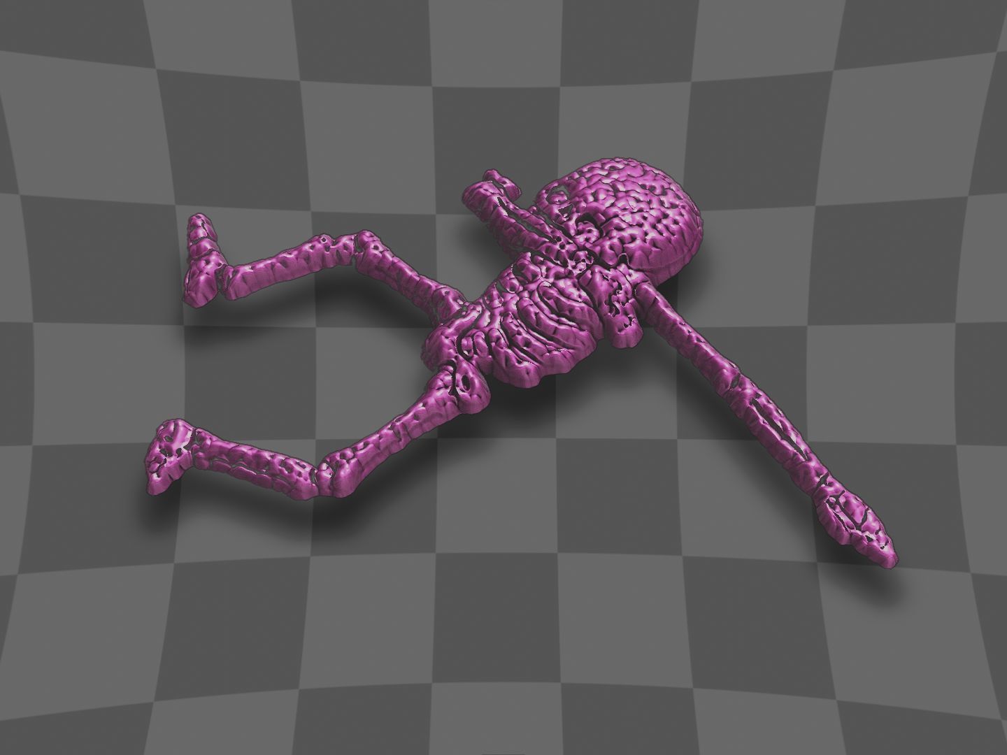 Skeleton dance for CNC and 3D printing 3D print model_7