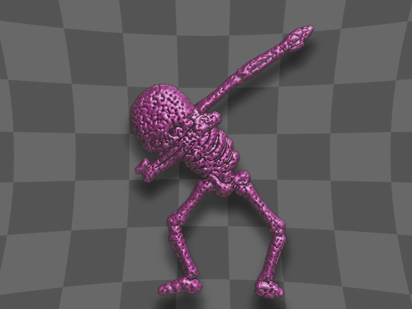 Skeleton dance for CNC and 3D printing 3D print model_2