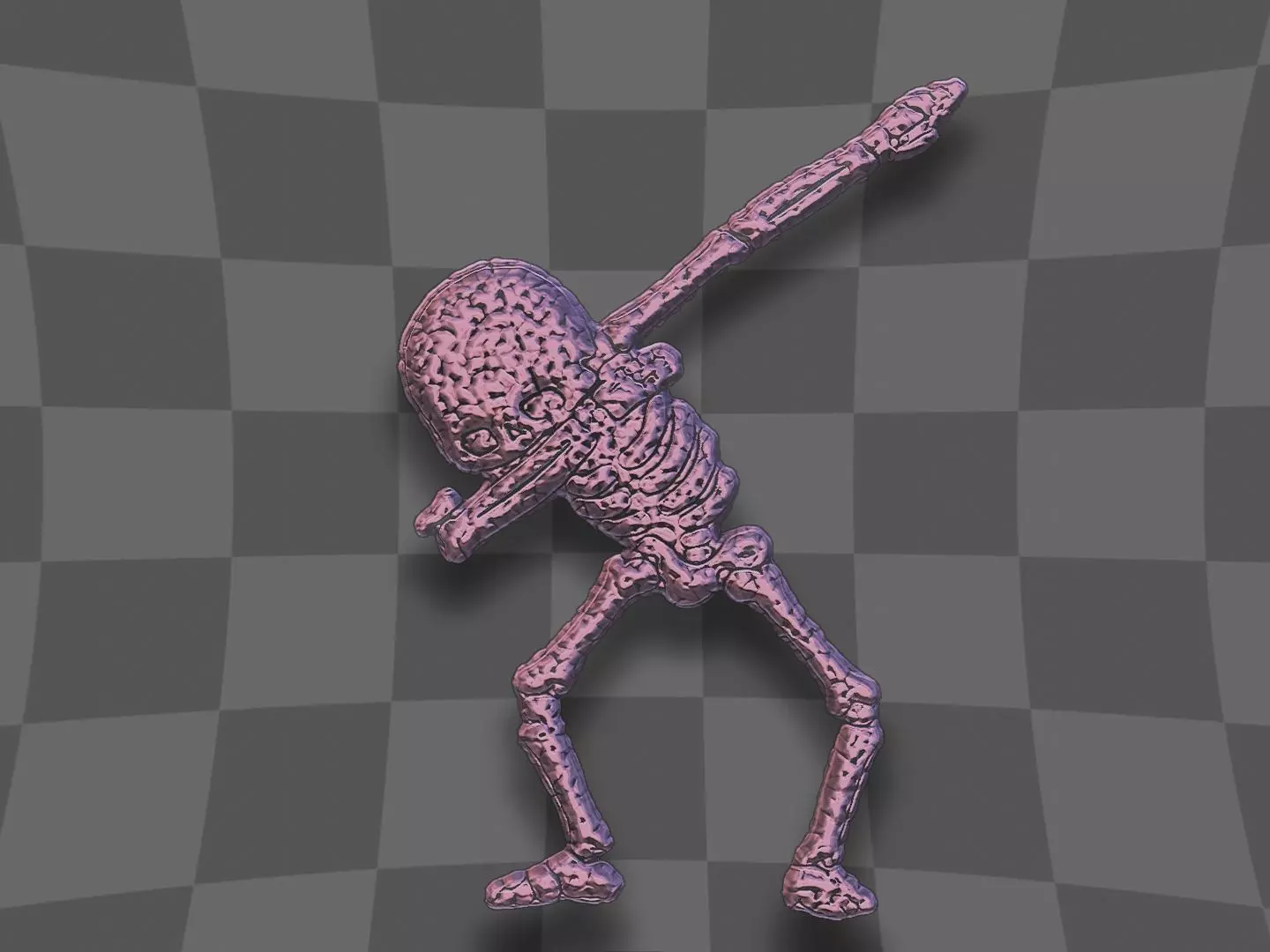 Skeleton dance for CNC and 3D printing 3D print model_0