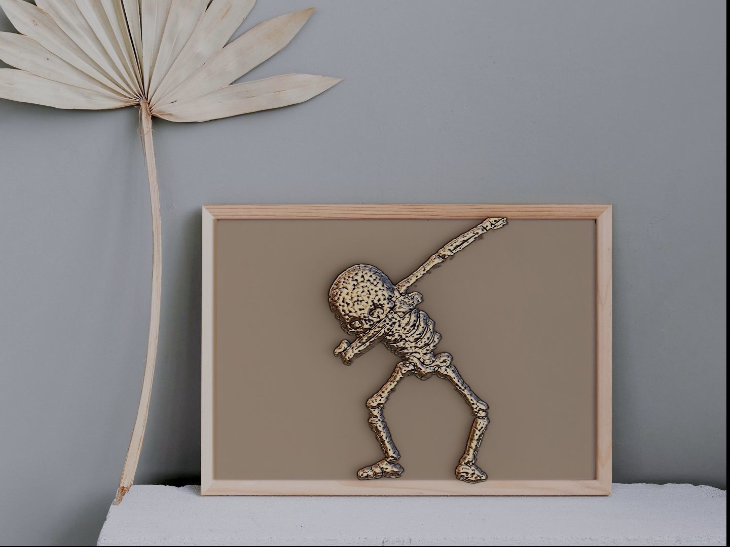 Skeleton dance for CNC and 3D printing 3D print model_1