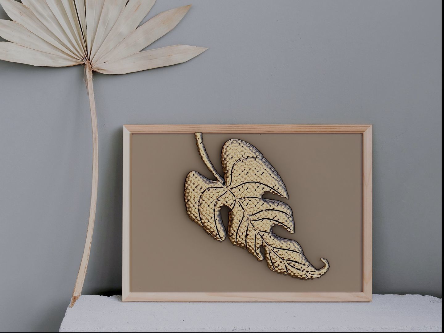 leaf for 3D printing 3D print model_1