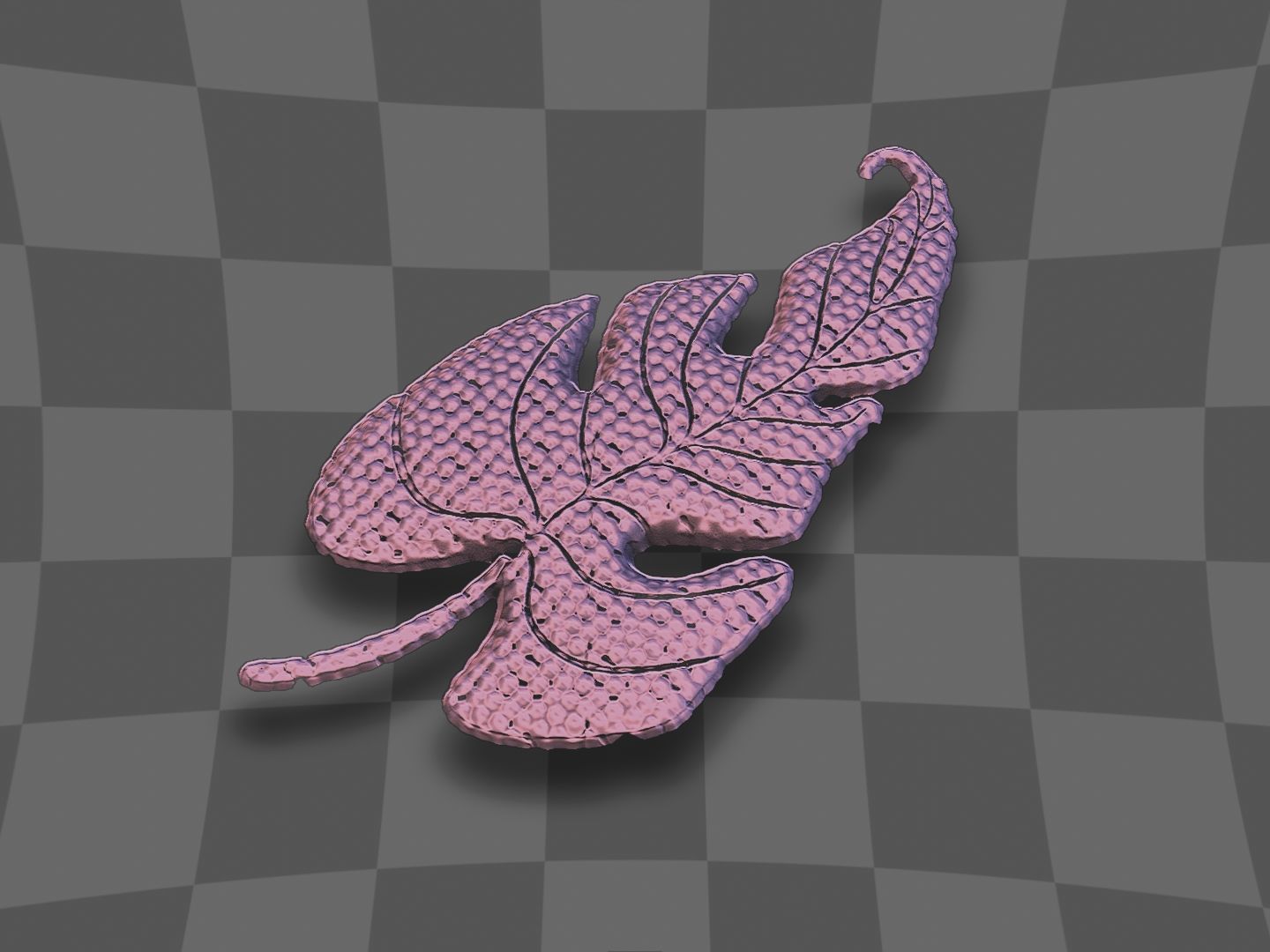 leaf for 3D printing 3D print model_6